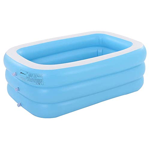 WLXW Paar Übergroße Aufblasbare Badewanne, Zu Hause Übergroße Erwachsenen Bad Aufblasbare Becken Kinder Bad Klappwanne Tragbarer Pool,262x175x60cm von WLXW