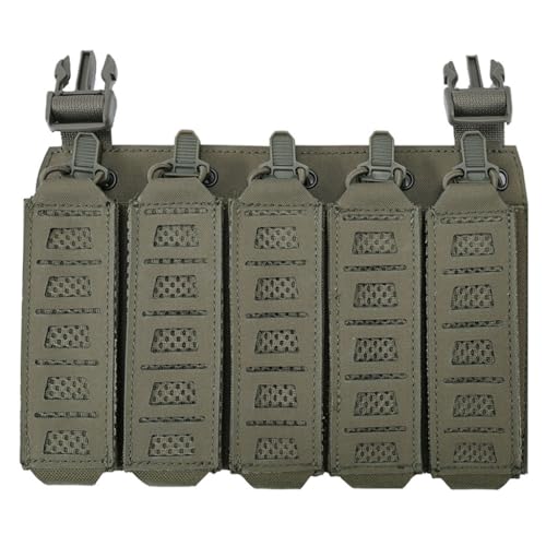 WLXW Taktische MP5- Und MP7-Magazintasche Mit Elastischen Klettverschlüssen Für Airsoft-Jagdwesten Und Chest Rigs(RG) von WLXW