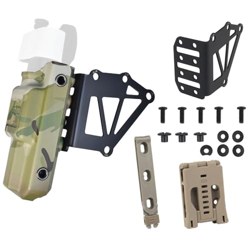 WLXW Taktische Tourniquet-Haltertasche Holster-Erweiterungsadapter-Kit, Airsoft-Ausrüstungszubehör, Gürtelclip-Befestigung, Molle-TQ-Halter(CP) von WLXW