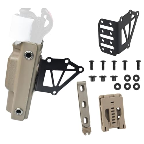 WLXW Taktische Tourniquet-Haltertasche Holster-Erweiterungsadapter-Kit, Airsoft-Ausrüstungszubehör, Gürtelclip-Befestigung, Molle-TQ-Halter(Desert Brown) von WLXW
