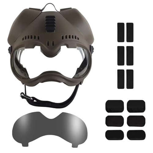 WLXW Taktischer Hundehelm Mit Picatinny-Schiene, Schutzbrille for Hunde Im Freien, for Niederländischen Deutschen Schäferhund, Ähnliche Größe(CB) von WLXW