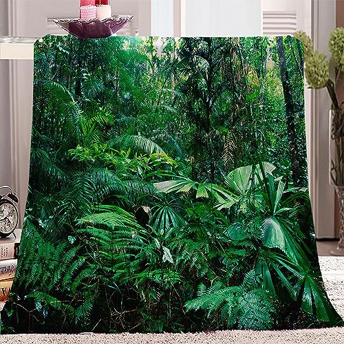 Kuscheldecken Afrikanischer Urwald 180x200 cm Weich Decke Flanelldecke Weich Wohndecke Mikrofaser Sofadecke Wolldecke Für Kinder Erwachsene Decken 3D-Digitaldruck von WLXWYXZB