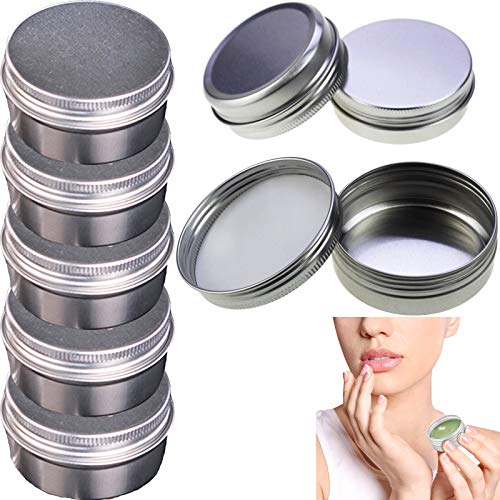 30ml Runde Dosen Runde Aluminiumdose Cremedosen Blechdose Aluminium Blechdosen Schraubdeckel Metalldosen 30ml Aluminiumdosen Metall Rundes Leeres Glas 12 Stück für DIY Handwerk Travel Storage von WLYZKXSH