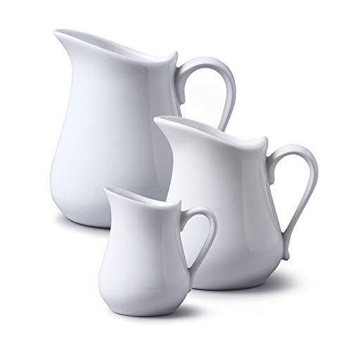 WM Bartleet & Sons Sahnekännchen, weiß, 100ml/300ml/450ml Set of 3 von WM Bartleet & Sons 1750