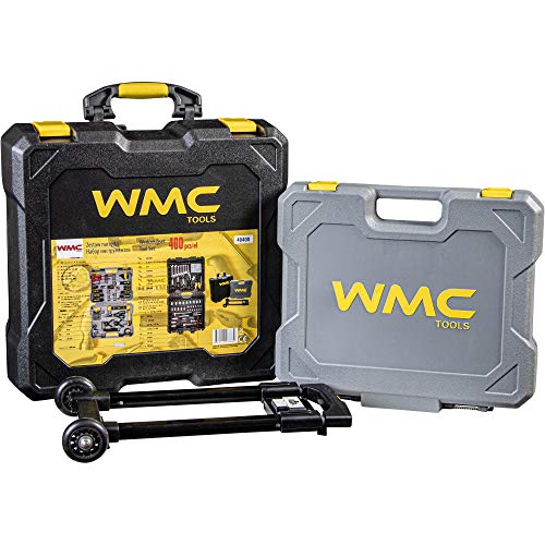 Werkzeugkoffer WMC Tools 400-teilig 1/4" 1/2" Werkzeugset Trolley Heimwerker 1/2" Werkzeug Set 1/4" von WMC TOOLS