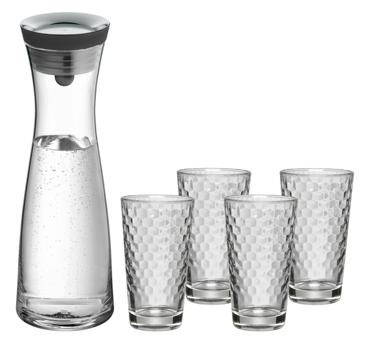 WMF Wasserkaraffe und 4 Gläser von WMF
