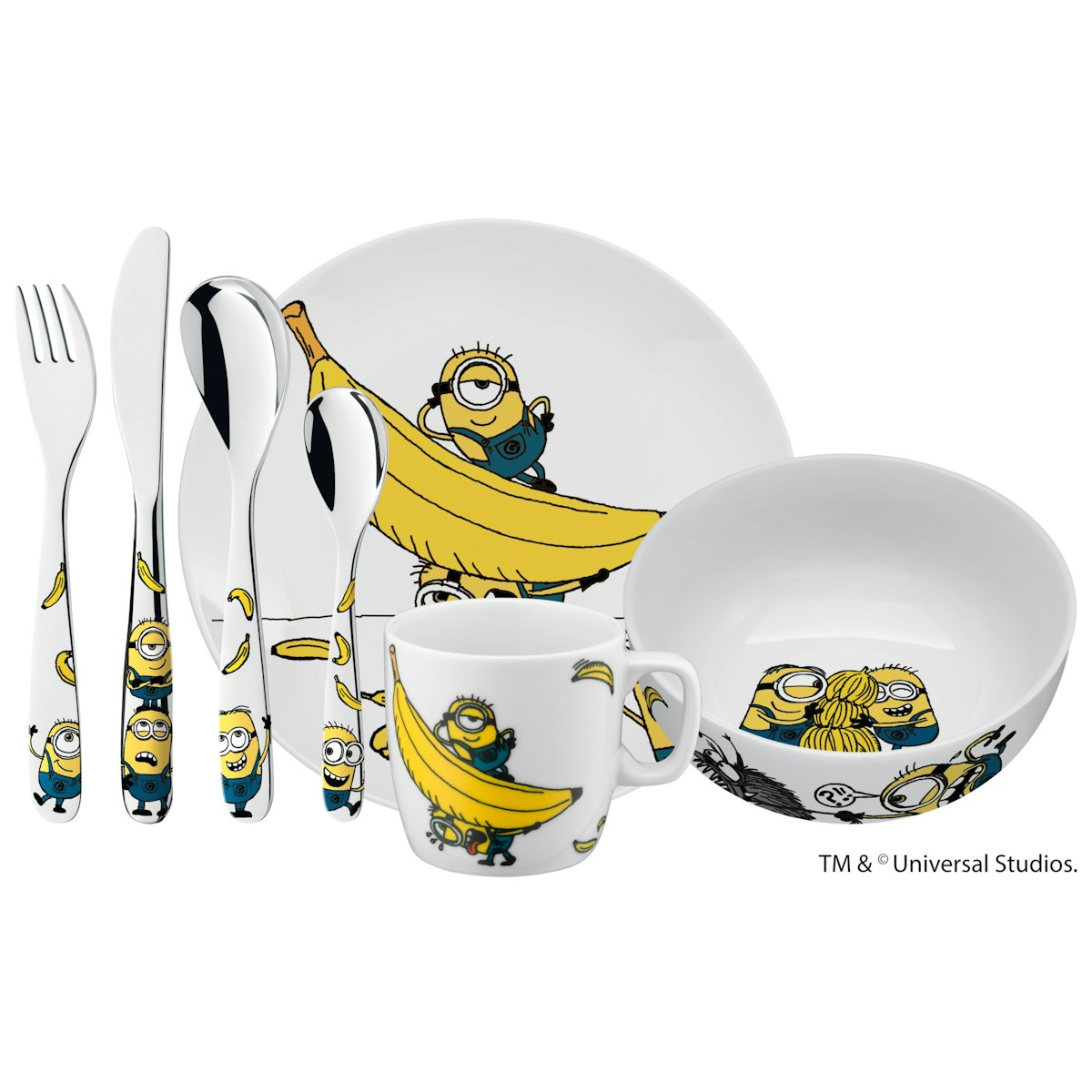 WMF Kinderbesteck-Set 7-teilig Minions von WMF