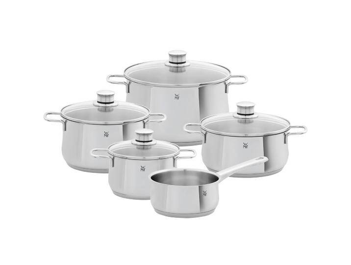 Kochtopfset WMF Diadem Plus Edelstahlfarben, 9-teilig von WMF