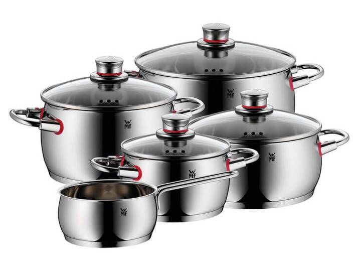 Topfset QUALITY ONE 5-teilig Edelstahl silberfarbig von WMF
