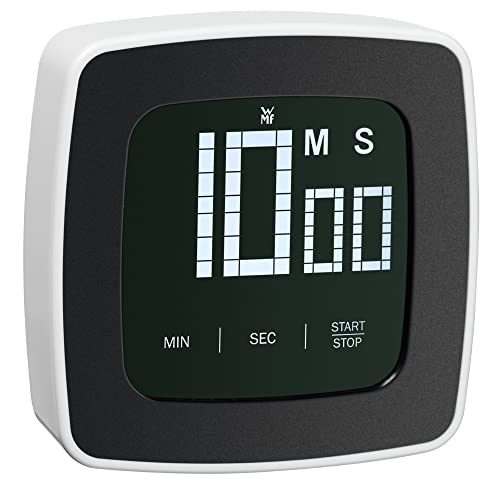 WMF Kurzzeitwecker digital, 7,5 x 7,5 cm, Küchentimer, Eieruhr digital, Cromargan Edelstahl, schwarz von WMF