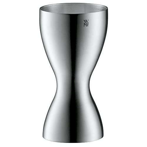 WMF Loft Barmaß mit 2 Einheiten, 2 cl & 4 cl, kleiner Messbecher für exaktes Dosieren, Cromargan Edelstahl mattiert, spülmaschinengeeignet von WMF