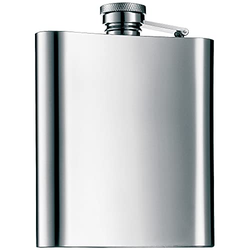 WMF Manhattan Flachmann 200 ml, 20cl, Cromargan Edelstahl mattiert, 13 x 10 cm, Geschenkidee von WMF