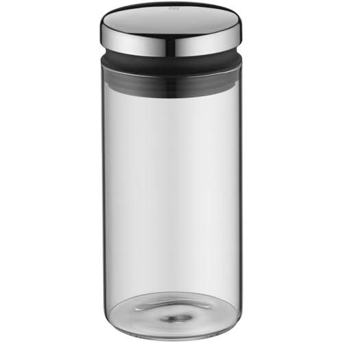 WMF Depot Vorratsdose Glas 1l, Höhe 21,5 cm, Kaffeebohnen Behälter, Kaffeedose, Vorratsglas mit Deckel, Müslidose, Frischhaltedose mit große Einfüllöffnung von WMF