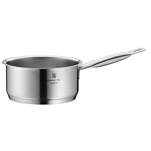 WMF Gourmet Plus Stielkasserolle 16cm ohne Deckel, Kochtopf klein 1,4l, Milchtopf Induktion, Cromargan Edelstahl mattiert, Innenskalierung WMF Gourmet Plus Stielkasserolle 16cm ohne Deckel, Kochtopf klein 1,4l, Milchtopf Induktion, Cromargan Edelstahl mattiert, Innenskalierung von WMF