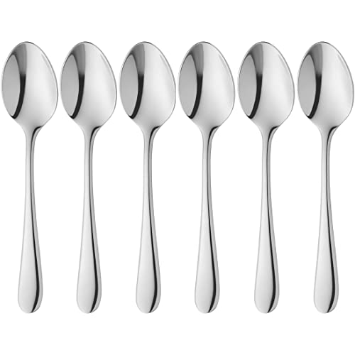 WMF Merit Espressolöffel Set 6-teilig, 10,8 cm, Espresso Löffel Cromargan protect Edelstahl poliert, kleine Löffel kratzbeständig, spülmaschinenfest von WMF