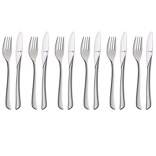 WMF Virginia Dessertbesteck 12teilig, Vorspeisenbesteck für 6 Personen, Frühstücksbesteck, Cromargan protect teilmattiert, kratzbeständig, spülmaschinenfest WMF Virginia Dessertbesteck 12teilig, Vorspeisenbesteck für 6 Personen, Frühstücksbesteck, Cromargan protect teilmattiert, kratzbeständig, spülmaschinenfest von WMF