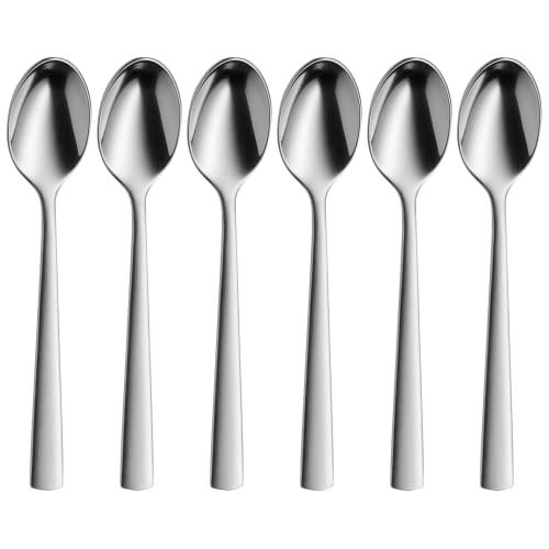 WMF Corvo Espressolöffel Set 6-teilig, 10,5 cm, Espresso Löffel Cromargan protect Edelstahl mattiert, kleine Löffel kratzbeständig, spülmaschinenfest WMF Corvo Espressolöffel Set 6-teilig, 10,5 cm, Espresso Löffel Cromargan protect Edelstahl mattiert, kleine Löffel kratzbeständig, spülmaschinenfest von WMF