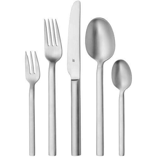 WMF Alteo Besteck Set 12 Personen, Essbesteck 60 teilig, Besteck matt, Monobloc-Messer, Cromargan Edelstahl mattiert, spülmaschinenfest WMF Alteo Besteck Set 12 Personen, Essbesteck 60 teilig, Besteck matt, Monobloc-Messer, Cromargan Edelstahl mattiert, spülmaschinenfest von WMF