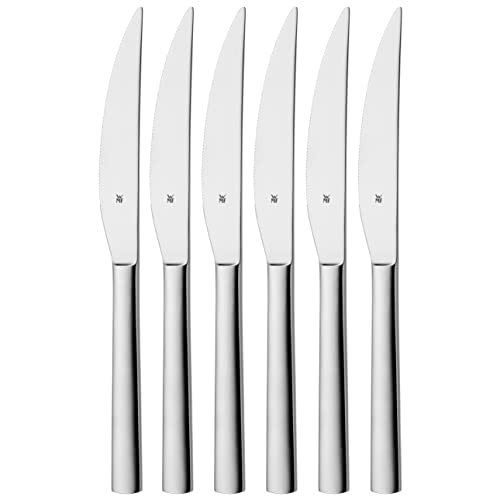 WMF Nuova Steakmesser Set 6-teilig, 23 cm, Pizzamesser, Cromargan Edelstahl poliert, spülmaschinengeeignet von WMF