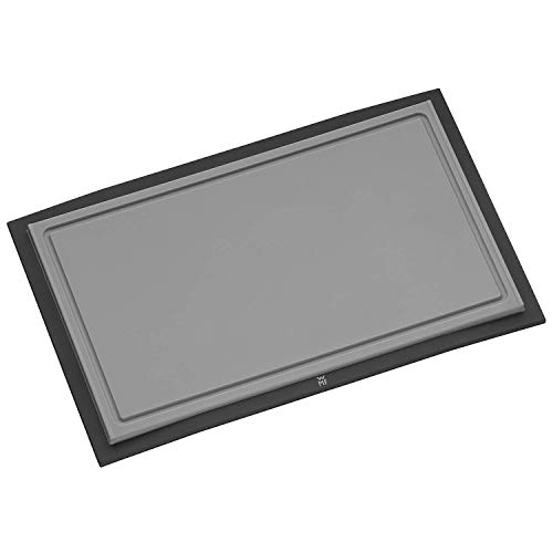 WMF Touch Schneidebrett Kunsstoff 32 x 20 cm, Tranchierbrett mit Saftrille, Küchenbrett klingenschonend, schwarz von WMF