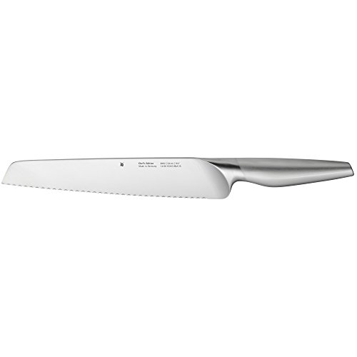 WMF Chef's Edition Brotmesser Wellenschliff 37 cm, Made in Germany, Messer geschmiedet, Performance Cut, Spezialklingenstahl, Holzbox, Klinge 24 cm von WMF