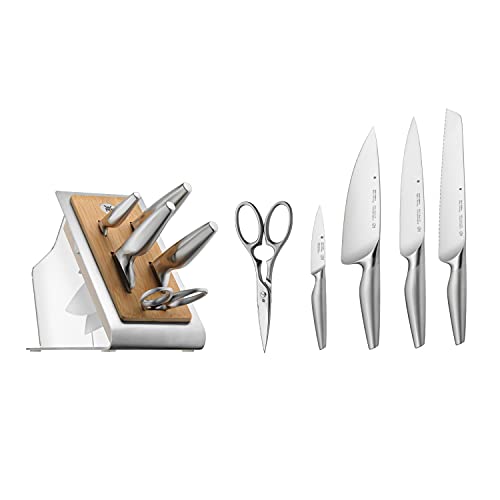 WMF Chef's Edition Messerblock mit Messerset 6teilig, Made in Germany, 4 Messer geschmiedet, Schere, Bambus-Block, Kunststoff, Performance Cut WMF Chef's Edition Messerblock mit Messerset 6teilig, Made in Germany, 4 Messer geschmiedet, Schere, Bambus-Block, Kunststoff, Performance Cut von WMF