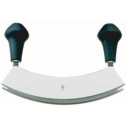 WMF Kräutermesser Wiegemesser zweischneidig 17,5 cm, geschmiedeter Spezialklingenstahl, Wiegemesser Kräuter zum feinen Zerkleinern oder Hacken von WMF