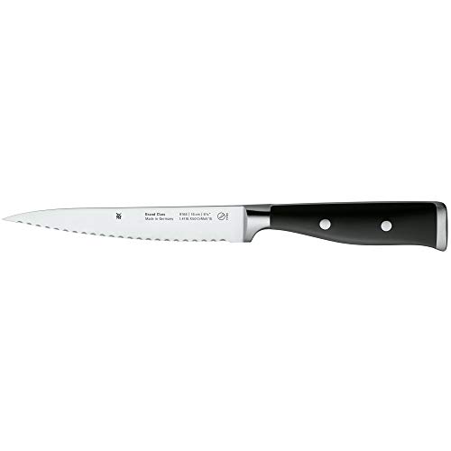WMF Grand Class Küchenmesser Wellenschliff 29 cm, Made in Germany, Sägemesser, Messer scharf, geschmiedet, Spezialklingenstahl, Klinge 16 cm von WMF