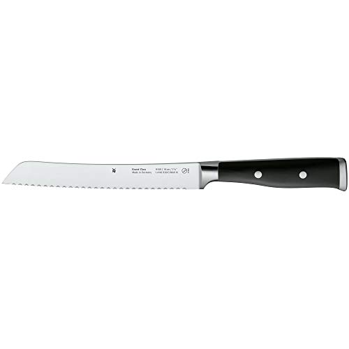WMF Grand Class Brotmesser Wellenschliff 33 cm, Made in Germany, Brötchenmesser, Messer geschmiedet, Performance Cut, Spezialklingenstahl, Klinge 19 cm von WMF