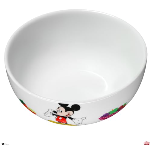 WMF Disney Mickey Mouse Kindergeschirr Müslischale Kinder 13,8 cm, Porzellan Schüssel, spülmaschinengeeignet, farb- und lebensmittelecht, bunt von WMF