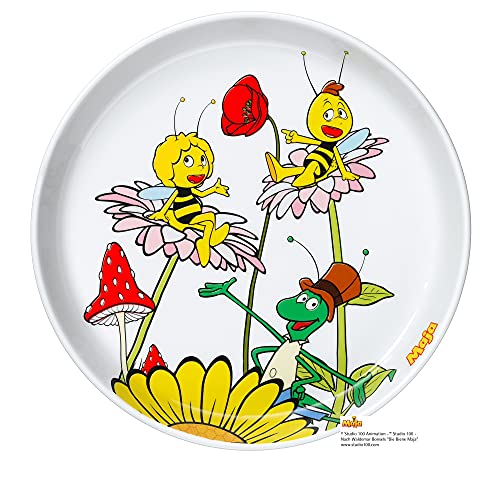 WMF Biene Maja Kindergeschirr Kinderteller Porzellan 19 cm, spülmaschinengeeignet, farb- und lebensmittelecht von WMF