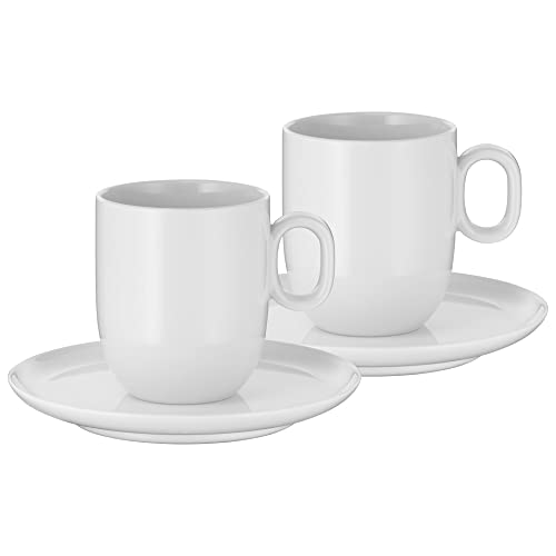 WMF Barista Tassen Set 4-teilig, zwei Kaffeetassen 170ml mit Untertassen für Cafè Crème, Cappuccino Tassen, Porzellan Kaffeeglas Kaffeebecher spülmaschinengeeignet, weiß WMF Barista Tassen Set 4-teilig, zwei Kaffeetassen 170ml mit Untertassen für Cafè Crème, Cappuccino Tassen, Porzellan Kaffeeglas Kaffeebecher spülmaschinengeeignet, weiß von WMF