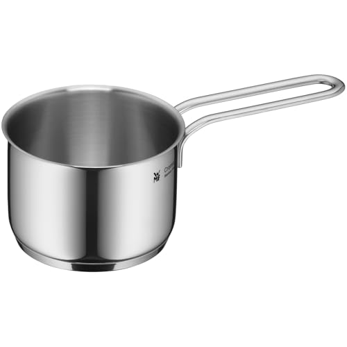 WMF Mini Stielkasserolle 10cm, klein, ohne Deckel, Kochtopf 0,5l, Kleiner Topf für Singlehaushalt, Cromargan Edelstahl poliert, Induktion, stapelbar, ideal für kleine Portionen von WMF