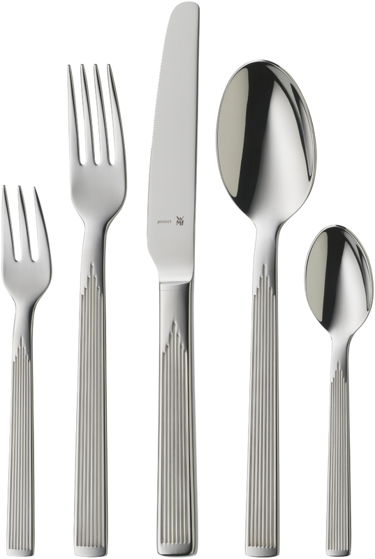 WMF Art Deco Besteck-Set, 30-teilig in poliertem Edelstahl von WMF