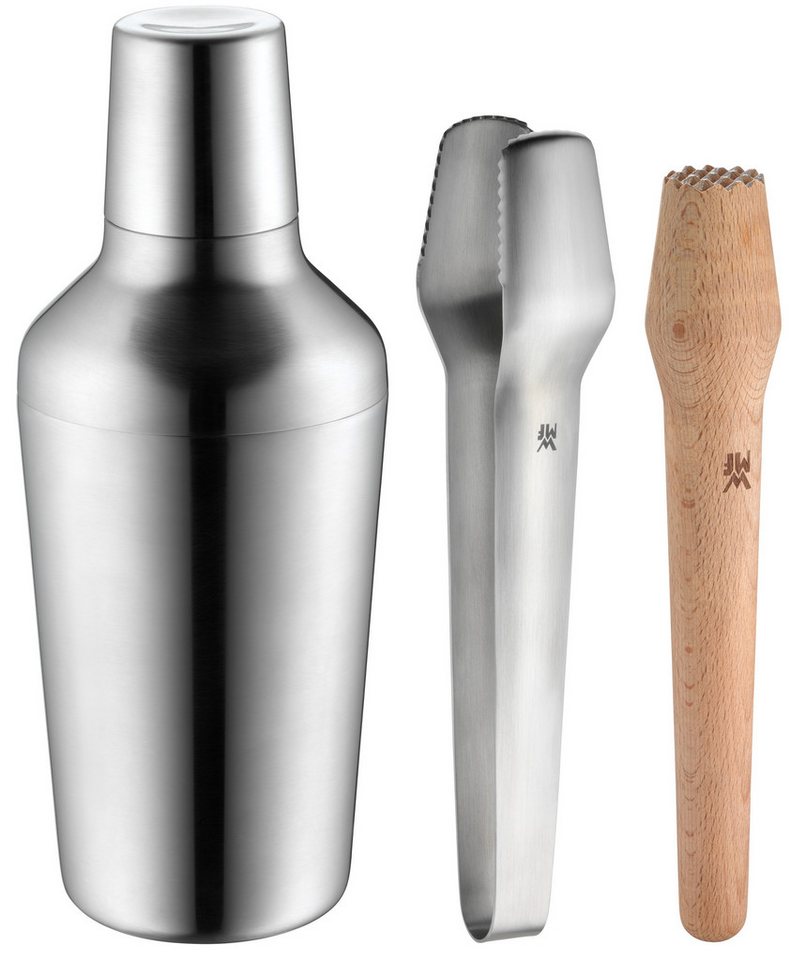 WMF Bar-Set 0636836030 Matrjoschka, (1x Sieb, 1x Barmaß, 1x Zange, 1x Stößel) von WMF