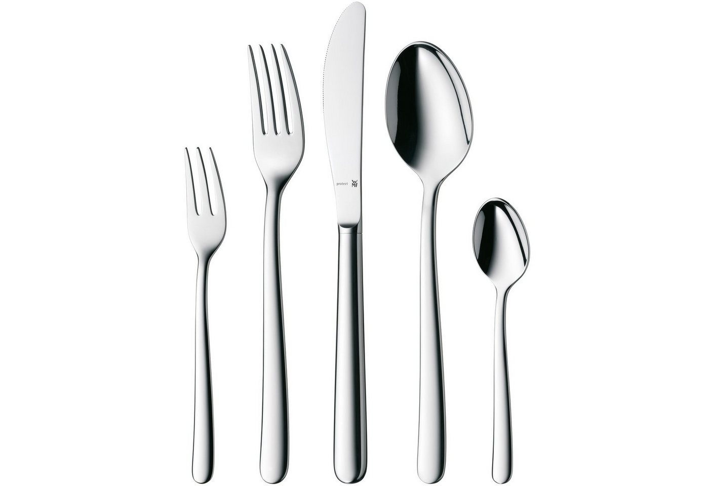 WMF Besteck-Set Kult (66-tlg), 12 Personen, Cromargan protect, 66 teilig, für 12 Personen von WMF