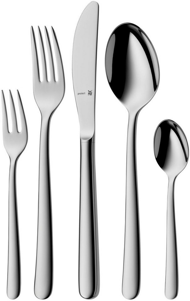 WMF Besteck-Set Kult Plus (30-tlg), 6 Personen, Cromargan® Edelstahl Rostfrei, ergonomisch, Cromargan protect von WMF
