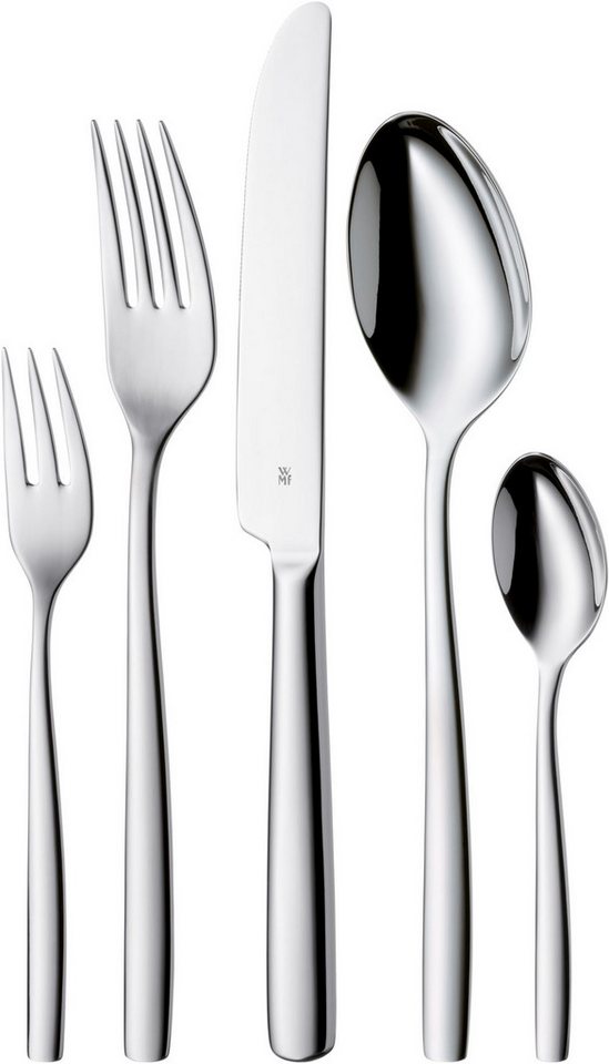 WMF Besteck-Set Palma (60-tlg), 12 Personen, Cromargan® Edelstahl Rostfrei 18/10, poliert von WMF