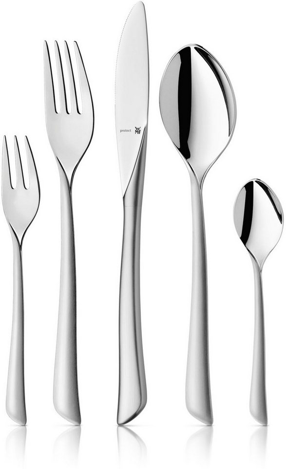 WMF Besteck-Set Virgina (30-tlg), 6 Personen, Cromargan® Edelstahl Rostfrei, ergonomisch, Cromargan protect von WMF