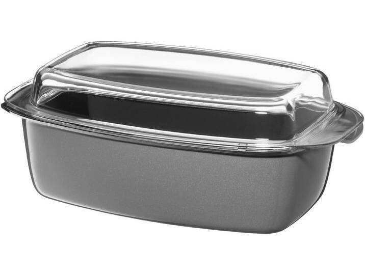 WMF Bräter, Fusiontec Glas, Glasdeckel, tropffreies Ausgießen, backofengeeignet von WMF