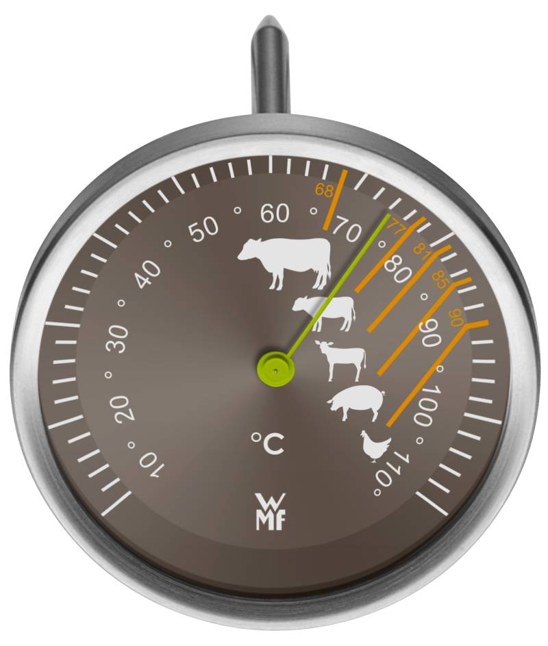 WMF Bratenthermometer, 6,3 cm in gebürstetem Edelstahl von WMF