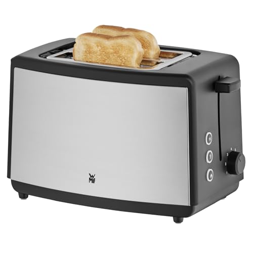 WMF Bueno Edition Toaster 2 Scheiben Edelstahl, Doppelschlitz Toaster mit Brötchenaufsatz, 2 Scheiben, 7 Bräunungsstufen, 800 W, edelstahl matt von WMF