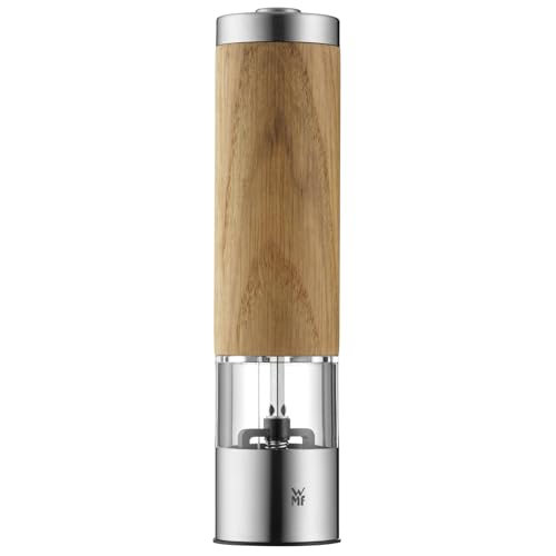 WMF Ceramill Elektrische Mühle 21,5 cm, Salz und Pfeffermühle elektrisch unbefüllt, Eichenholz Cromargan Edelstahl, Keramikmahlwerk WMF Ceramill Elektrische Mühle 21,5 cm, Salz und Pfeffermühle elektrisch unbefüllt, Eichenholz Cromargan Edelstahl, Keramikmahlwerk von WMF