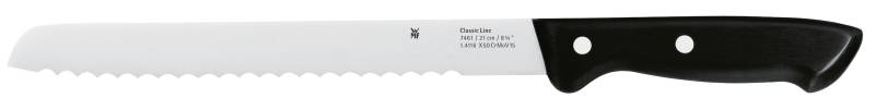 WMF Classic Line Brotmesser, 21 cm in schwarz von WMF