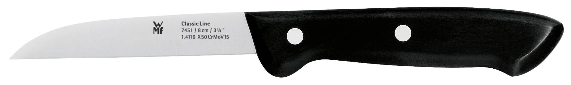 WMF Classic Line Gemüsemesser, 8 cm in schwarz von WMF