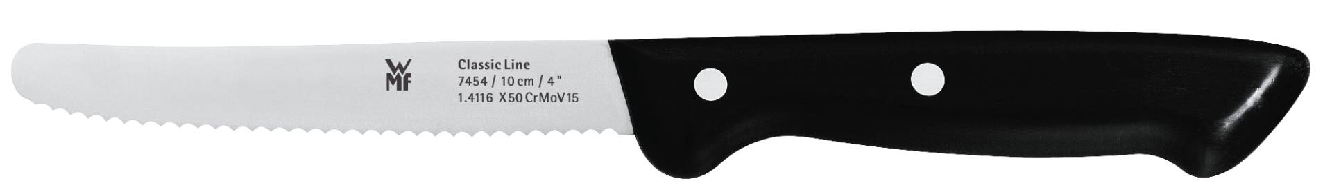 WMF Classic Line Vespermesser, 10 cm in schwarz/Edelstahl von WMF