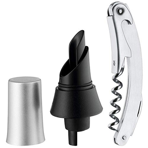 WMF Clever&More Weinset 2-teilig, Weinausgieser Kellnermesser Kellnermesser Weinausgießer Vino 4 cm Cromargan Edelstahl rostfrei von WMF
