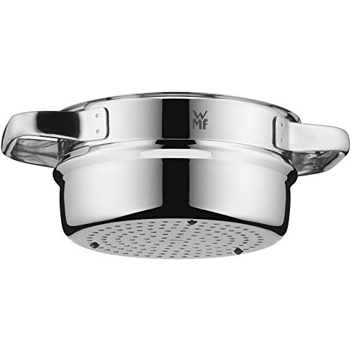 WMF Compact Cuisine Gemüse-/ Kartoffeldämpfer 24 cm, Dampfgarer Einsatz für Topf, Dämpfeinsatz Cromargan Edelstahl, spülmaschinengeeignet von WMF