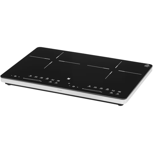 WMF Kult X Doppel- Induktionskochfeld 2 Platten, Kochplatte bis 28 cm, 2 Kochzonen, 8 Stufen, Topferkennung,Touch-Display, Glaskeramik, Timer-Funktion, 3500 W von WMF