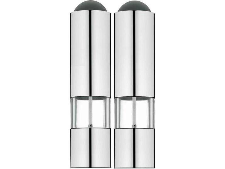 WMF Elektrische Mühle Set 2tlg, Pfeffermühle + Salzmühle, Silber von WMF